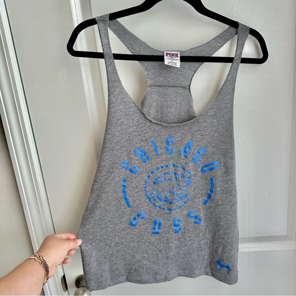Victoria’s Secret Pink Chicago Cubs Racerback Tank